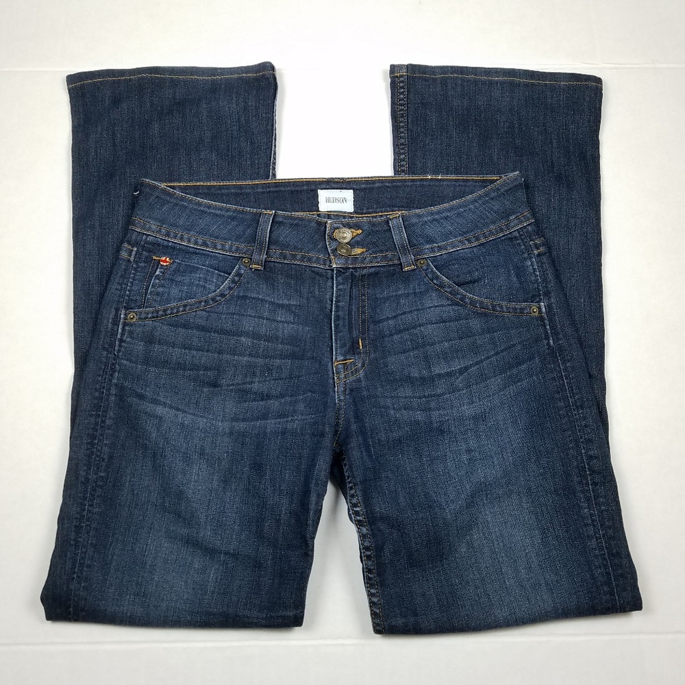 Hudson Signature Mid Rise Bootcut Jeans
